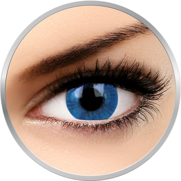Basic Blue – lentile de contact colorate albastre trimestriale – 90 purtari (2 lentile/cutie) brand ColourVUE cu comanda online