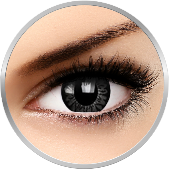 Big eyes Awesome Black – lentile de contact colorate negre trimestriale – 90 purtari (2 lentile/cutie) brand ColourVUE cu comanda online