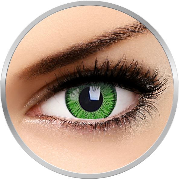 Bright Green – lentile de contact colorate verzi trimestriale – 90 purtari (2 lentile/cutie) brand ZenVu cu comanda online