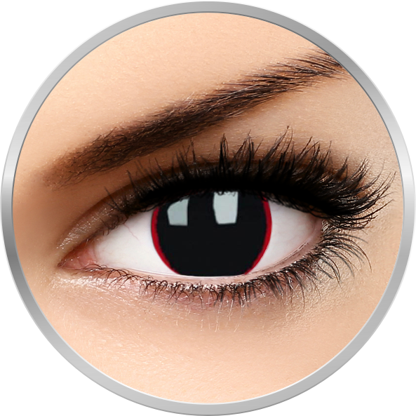 Crazy Hellraiser – lentile de contact colorate negre anuale – 360 purtari (2 lentile/cutie) brand ColourVUE cu comanda online