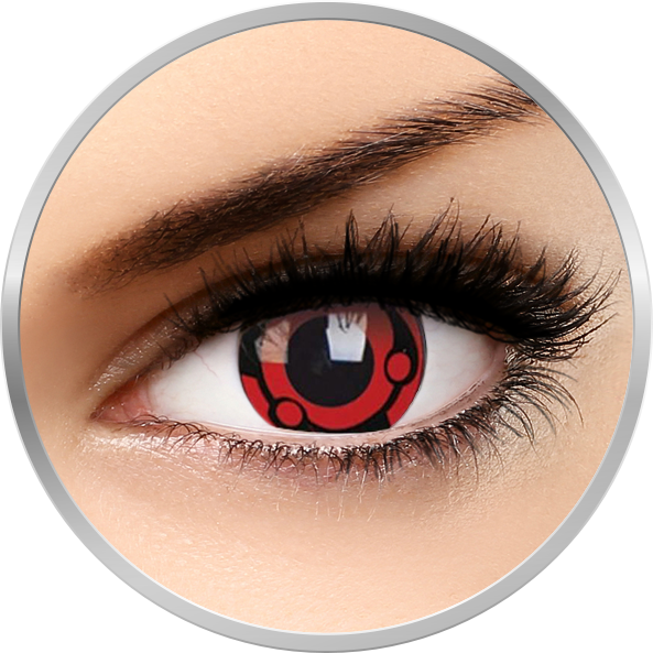 Crazy Madara – lentile de contact colorate rosii anuale – 360 purtari (2 lentile/cutie) brand ColourVUE cu comanda online