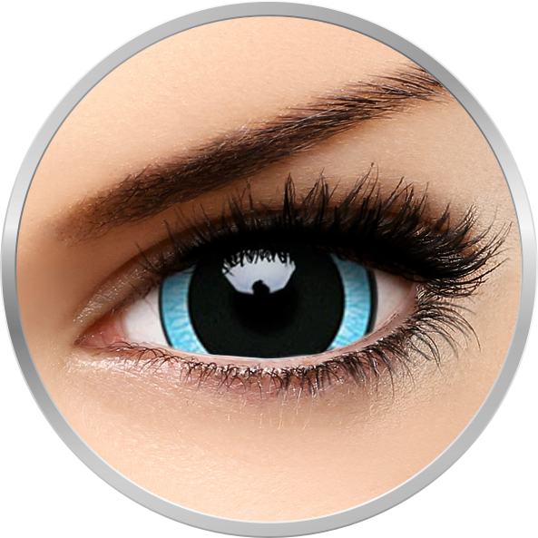 Crazy Nebulos – lentile de contact colorate albastre/negre anuale – 360 purtari (2 lentile/cutie) brand ColourVUE cu comanda online