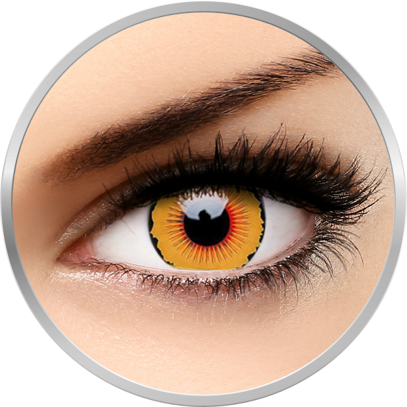 Crazy Solarr - lentile de contact colorate portocaliu anuale - 360 purtari (2 lentile/cutie) brand ColourVUE cu comanda online