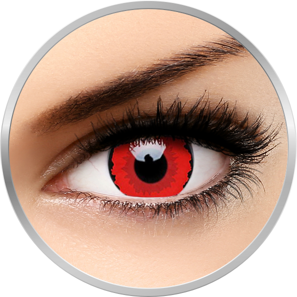 Crazy Zarathos – lentile de contact colorate rosii anuale – 360 purtari (2 lentile/cutie) brand ColourVUE cu comanda online