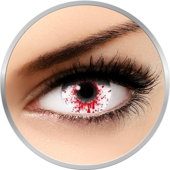 Fantaisie Splash Blood – lentile de contact pentru Halloween anuale – 365 purtari (2 lentile/cutie) brand Auva Vision cu comanda online