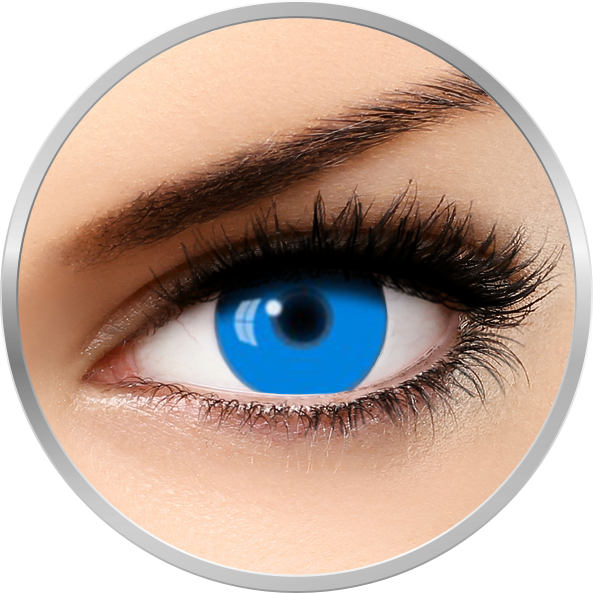 Fantaisie UV Glow Blue – lentile de contact pentru Halloween anuale – 365 purtari (2 lentile/cutie) brand Auva Vision cu comanda online