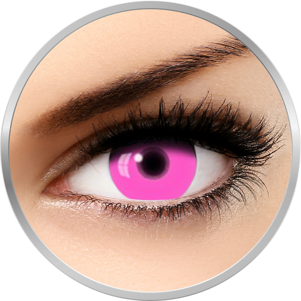 Fantaisie UV Glow Pink – lentile de contact pentru Halloween anuale – 365 purtari (2 lentile/cutie) brand Auva Vision cu comanda online