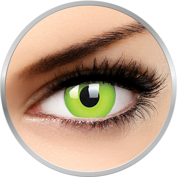 Glow Green – lentile de contact colorate verzi anuale – 360 purtari (2 lentile/cutie) brand ColourVUE cu comanda online