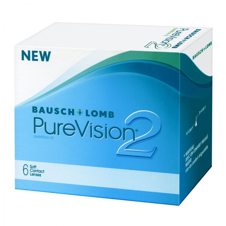 Lentile de contact cu dioptrii Bausch & Lomb Pure Vision 2HD lunare – 6 lentile / cutie cu comanda online
