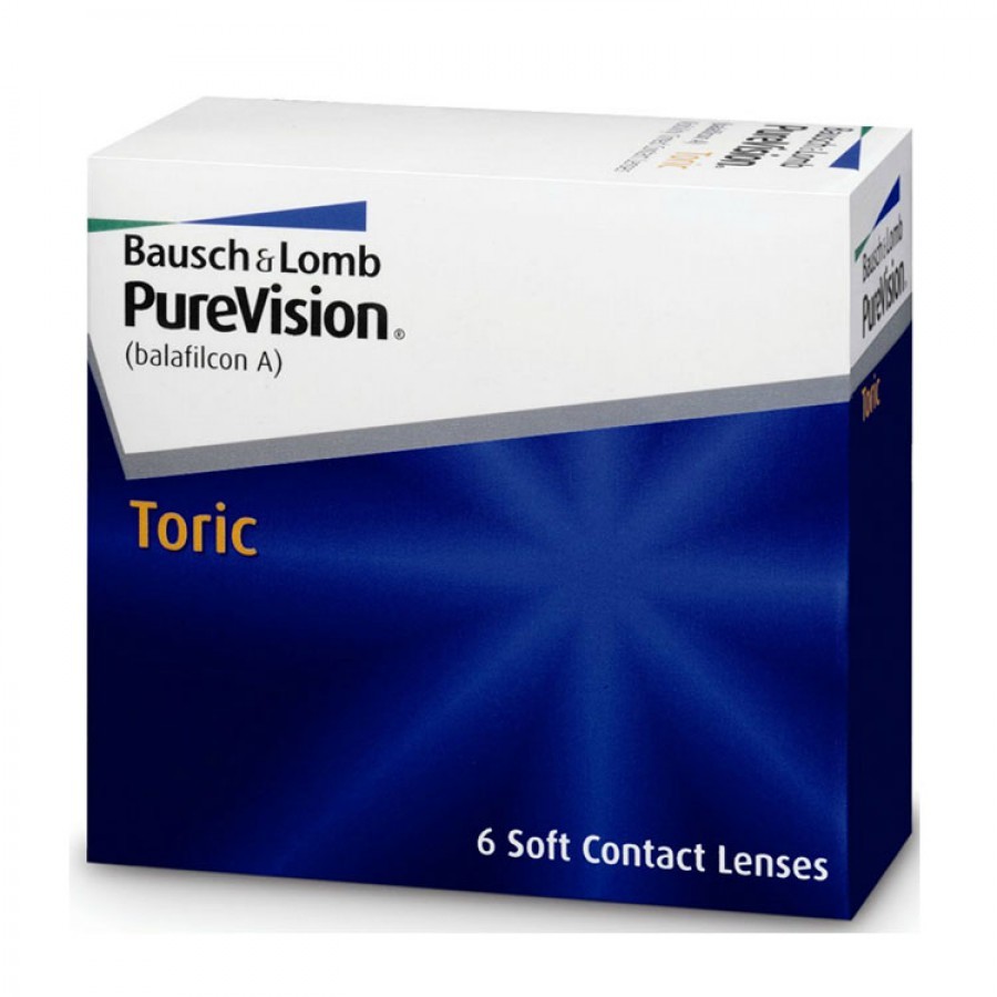 Lentile de contact cu dioptrii Bausch & Lomb Pure Vision Toric lunare 6 lentile / cutie cu comanda online