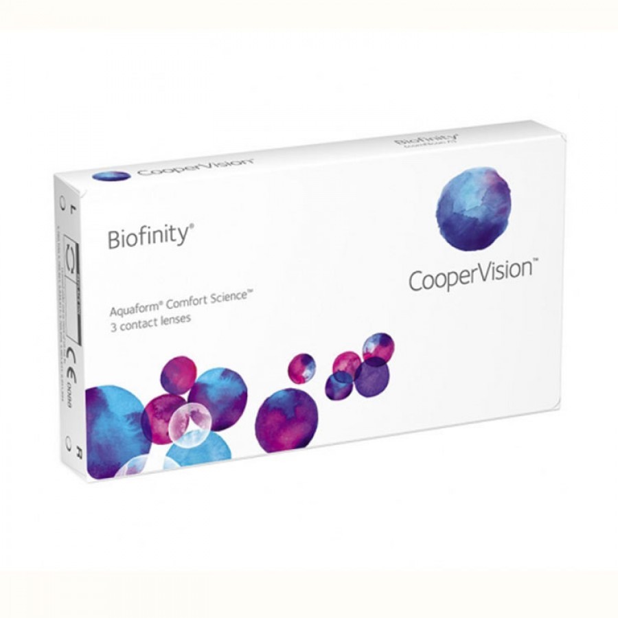 Lentile de contact cu dioptrii Cooper Vision Biofinity lunare 3 lentile / cutie cu comanda online