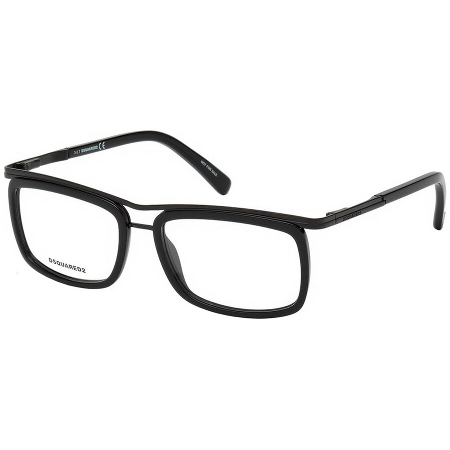 Rame ochelari de vedere barbati Dsquared DQ5254 A01 Rectangulare originale cu comanda online
