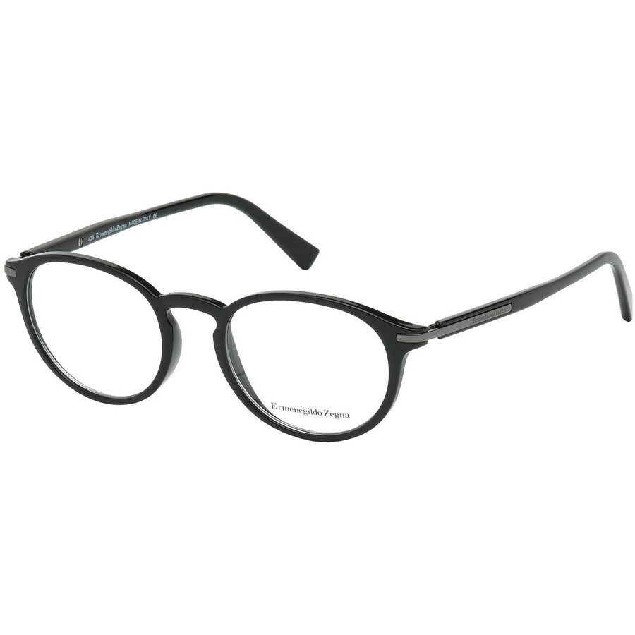 Rame ochelari de vedere barbati Ermenegildo Zegna EZ5042 001 Rotunde originale cu comanda online