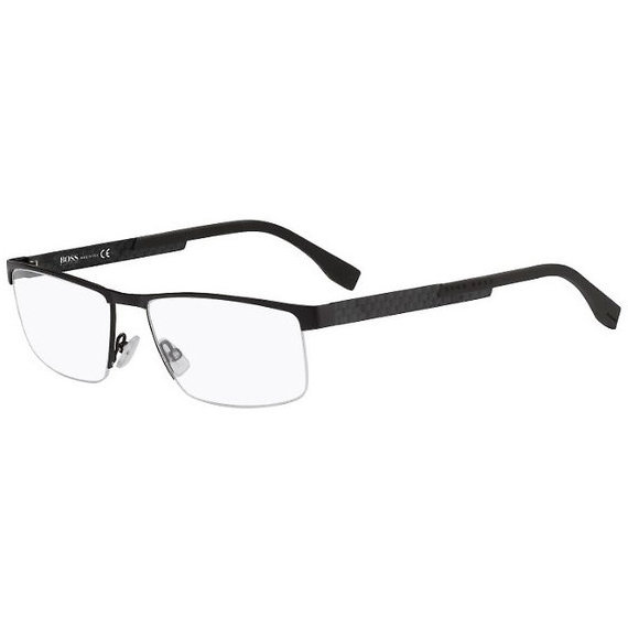 Rame ochelari de vedere barbati HUGO BOSS (S) 0734 KCR BLACK Rectangulare originale cu comanda online