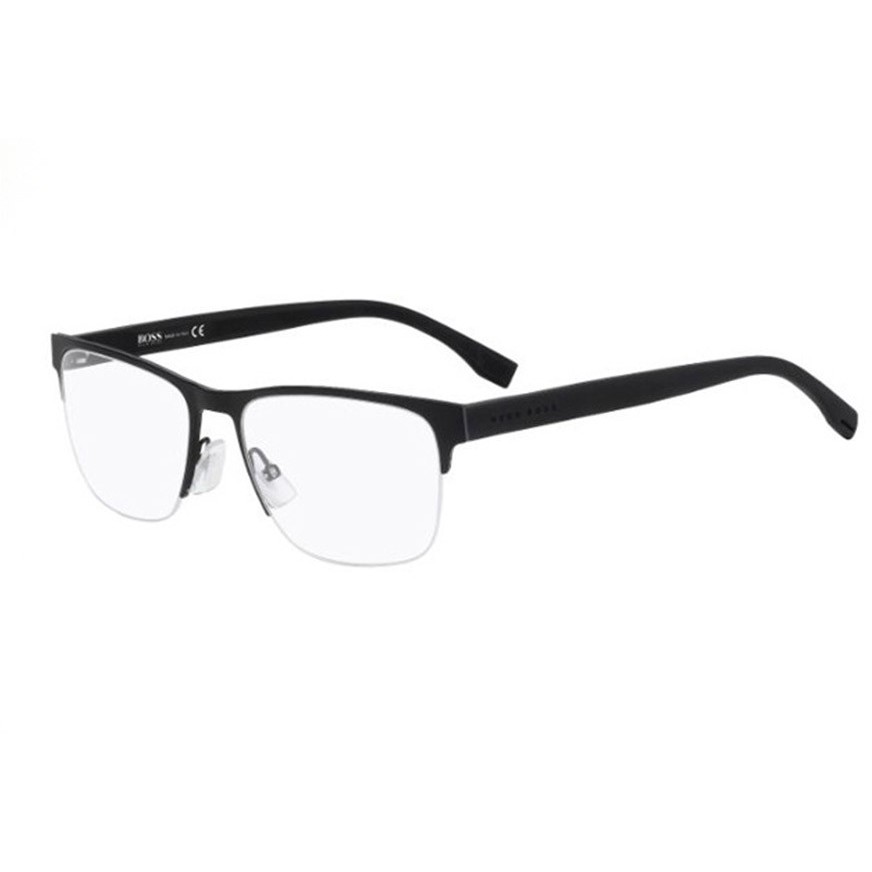 Rame ochelari de vedere barbati HUGO BOSS (S) 0739 KBQ BLACK Rectangulare originale cu comanda online