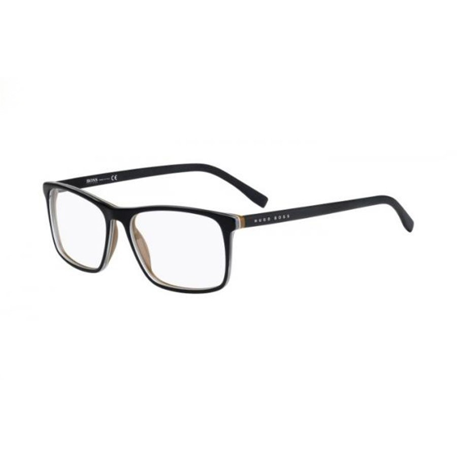 Rame ochelari de vedere barbati HUGO BOSS (S) 0764 QHI BLACK Rectangulare originale cu comanda online