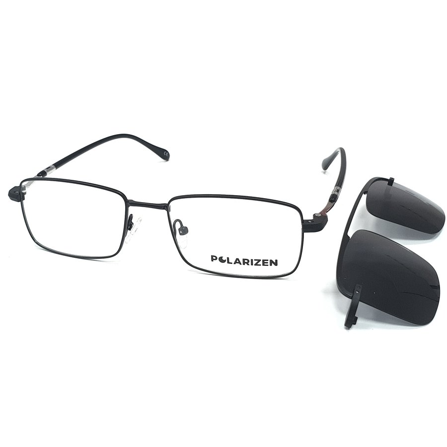Rame ochelari de vedere barbati Polarizen CLIP-ON DC3043 C1 Clip-on originale cu comanda online