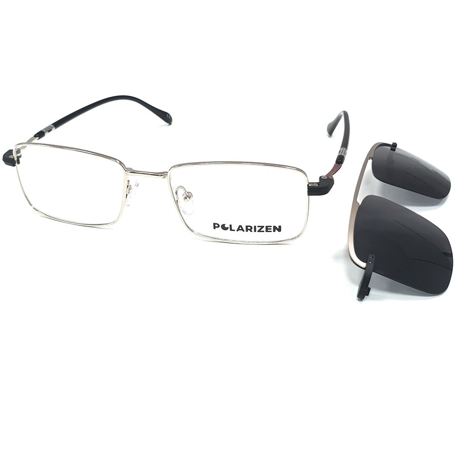Rame ochelari de vedere barbati Polarizen CLIP-ON DC3043 C2 Clip-on originale cu comanda online