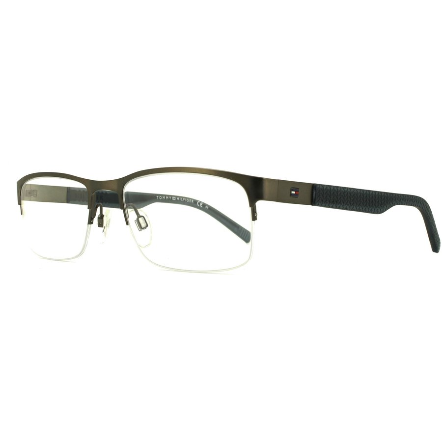 Rame ochelari de vedere barbati TOMMY HILFIGER TH 1447 LKF DKRUT BLU Rectangulare originale cu comanda online