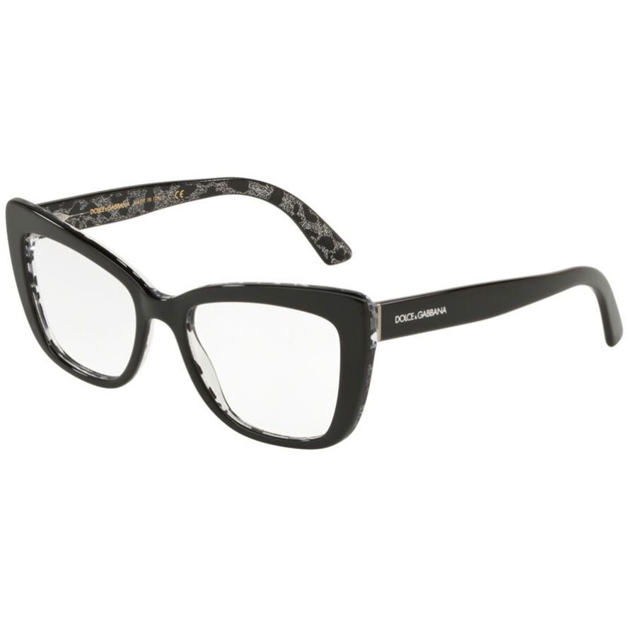 Rame ochelari de vedere dama Dolce & Gabbana DG3308 3203 Ochi de pisica originale cu comanda online