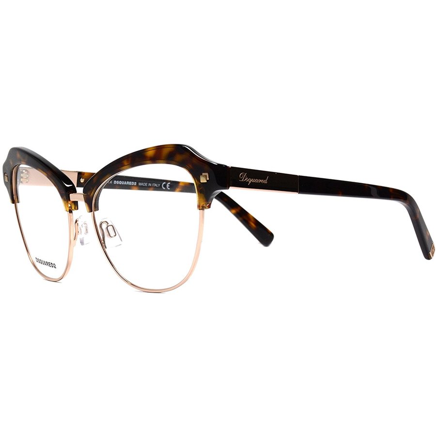 Rame ochelari de vedere dama Dsquared DQ5152 052 Ochi de pisica originale cu comanda online