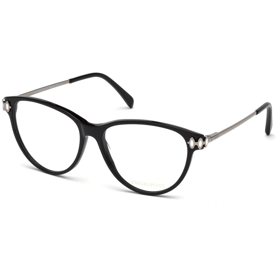 Rame ochelari de vedere dama Emilio Pucci EP5055 001 Ochi de pisica originale cu comanda online