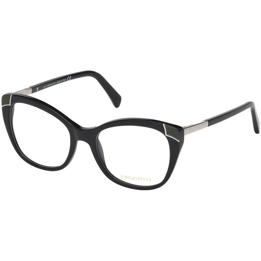 Rame ochelari de vedere dama Emilio Pucci EP5059 001 Ochi de pisica originale cu comanda online