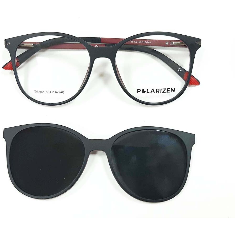 Rame ochelari de vedere dama Polarizen CLIP-ON T6202 C4 Clip-on originale cu comanda online