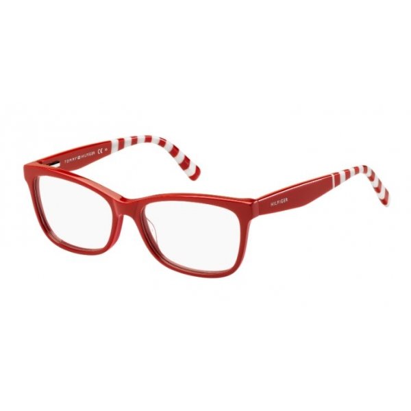 Rame ochelari de vedere dama TOMMY HILFIGER TH 1483 C9A RED Rectangulare originale cu comanda online