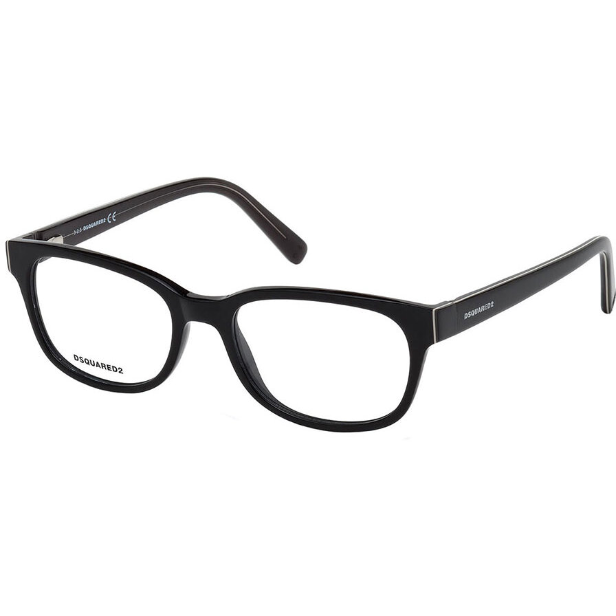Rame ochelari de vedere unisex Dsquared DQ5218 001 Rectangulare originale cu comanda online