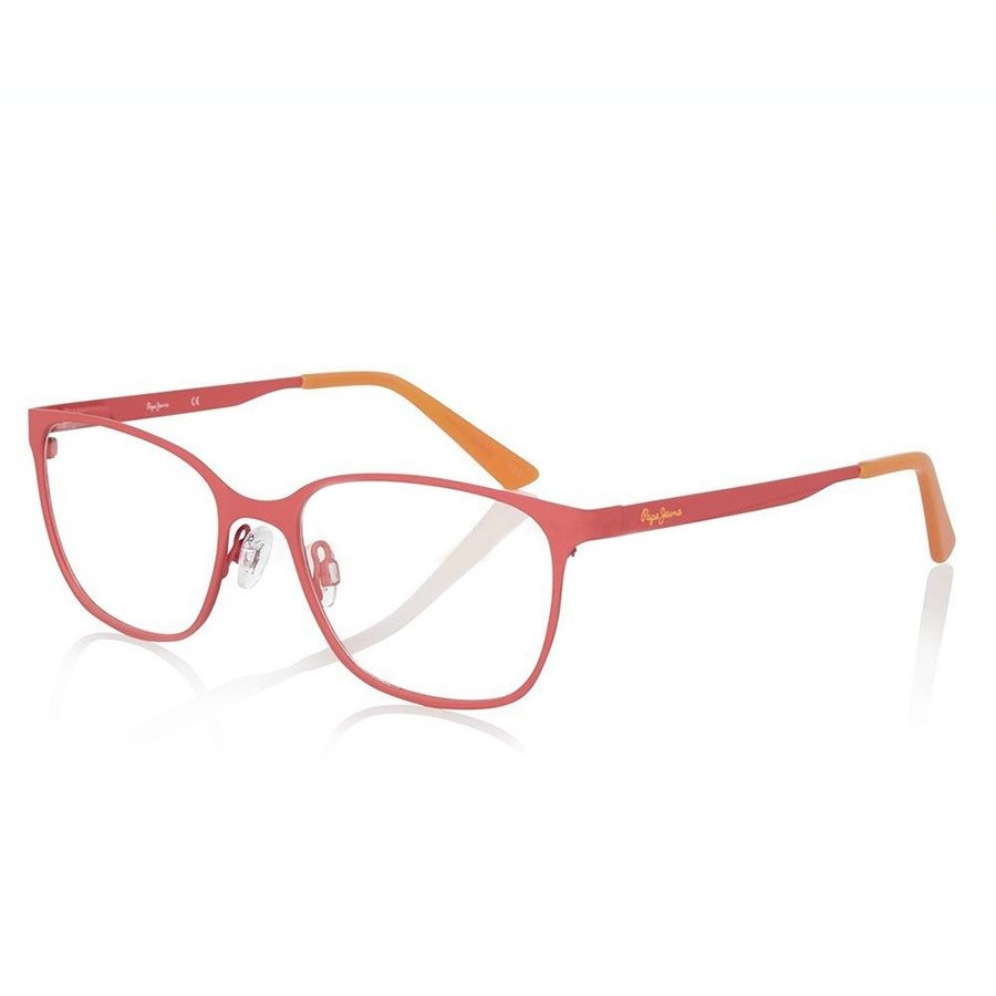 Rame ochelari de vedere unisex PEPE JEANS JUSTIS 1200 C6 RED 52 Patrate originale cu comanda online