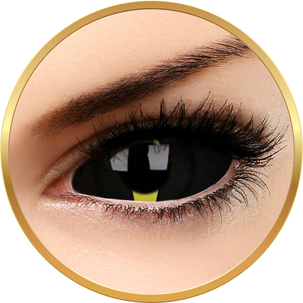 Sclera Blacklash – lentile de contact colorate negre anuale – 185 purtari (2 lentile/cutie) brand ColourVUE cu comanda online