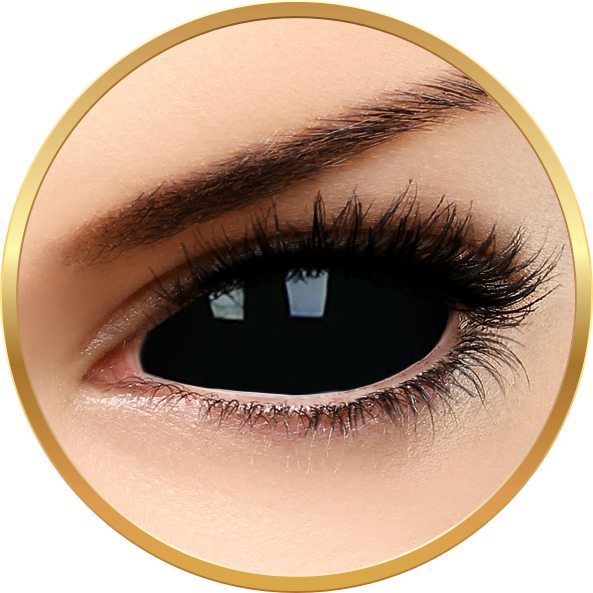 Sclera Sabretooth – lentile de contact colorate negre anuale – 185 purtari (2 lentile/cutie) brand ColourVUE cu comanda online