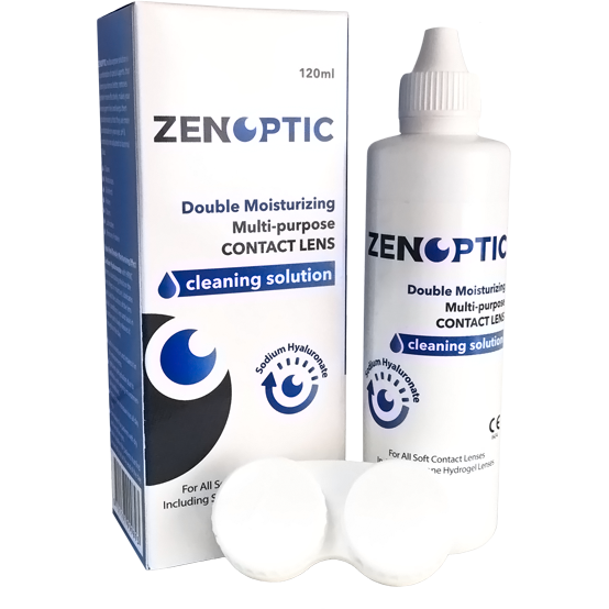Solutie de curatare si intretinere lentile de contact ZENOPTIC Double Moisturizing 120 ml marca ZENOPTIC cu comanda online