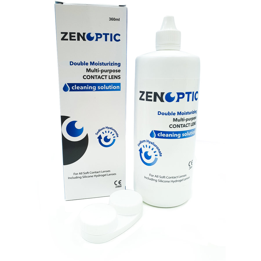 Solutie de curatare si intretinere lentile de contact ZENOPTIC Double Moisturizing 360 ml marca ZENOPTIC cu comanda online